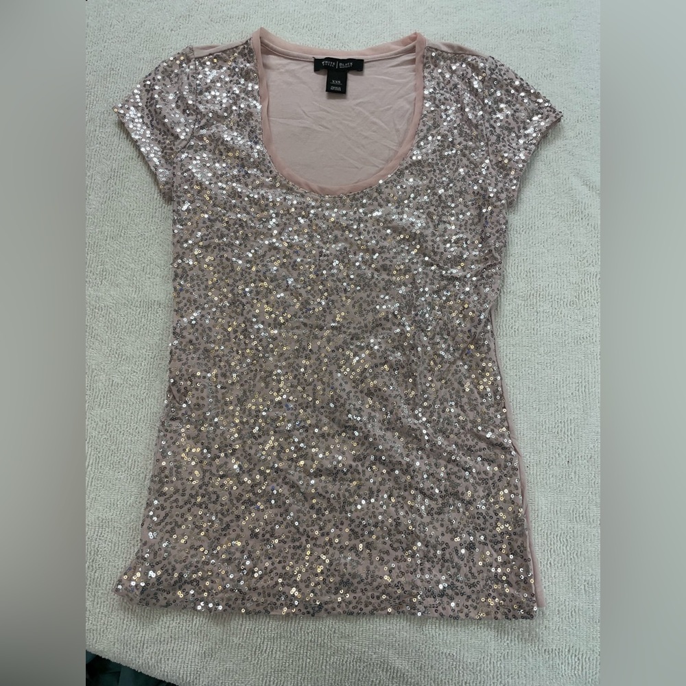 Pink Sequined Top